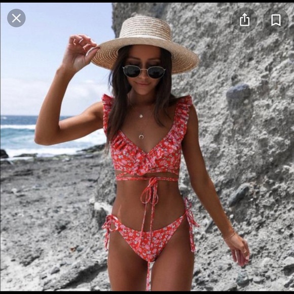 12th Tribe red bikini